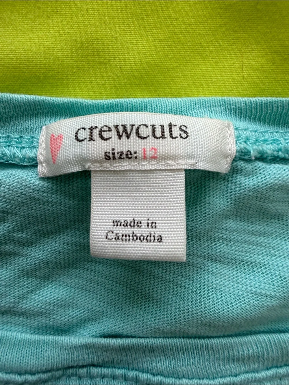 Crewcuts Turquoise Heart Pocket Tee - Short Sleeve Kids Top